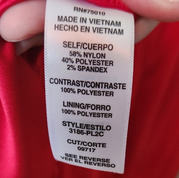 NWT - City Studio Red Semi Formal Dress Juniors Size 5 - Picture 7 of 8